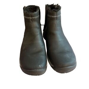 Merrell EncoreMid Zip Black Leather Faux Fur Lined Winter Boots Womens 10W